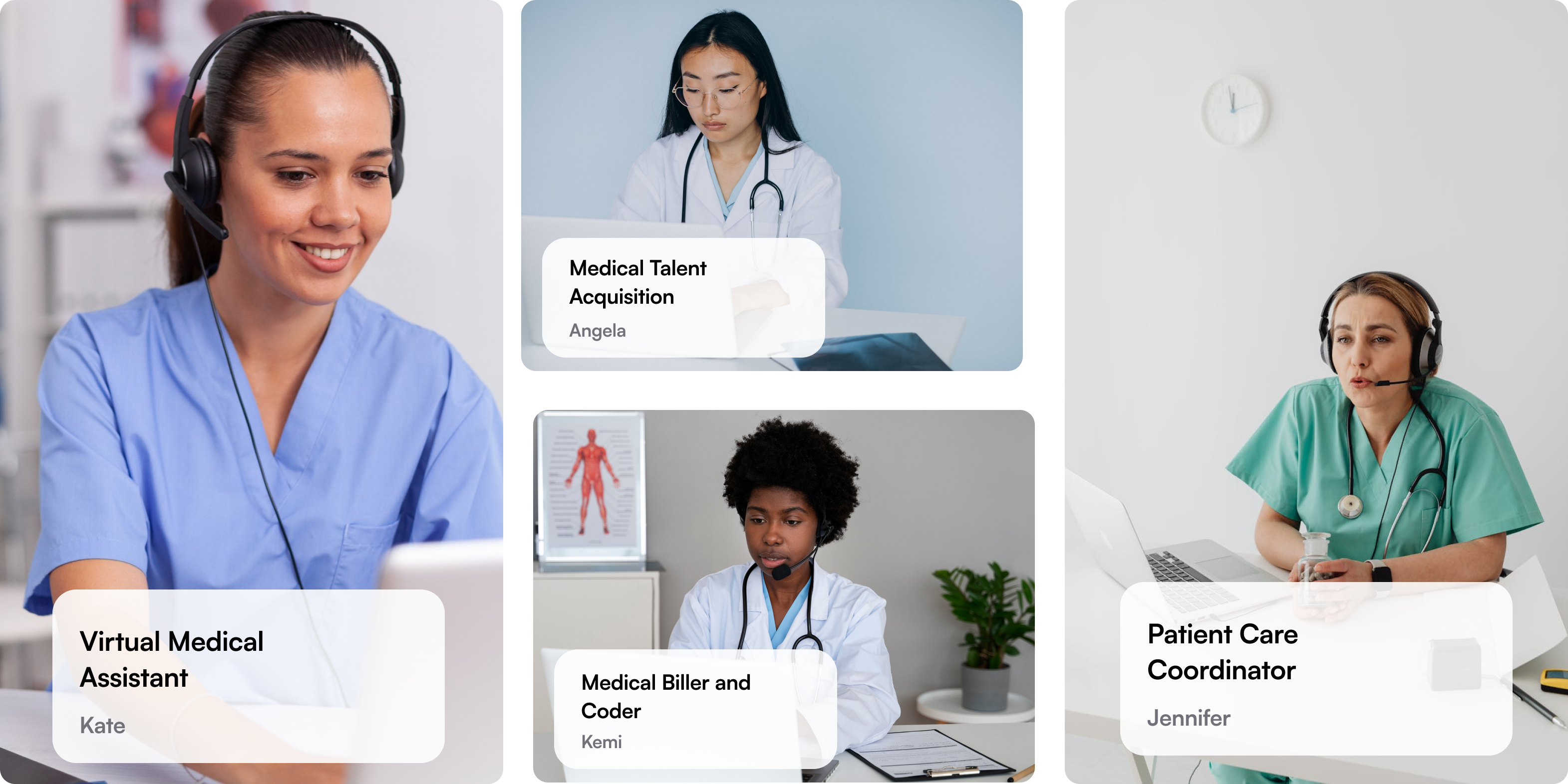 HIPAA-trained medical assistants at work